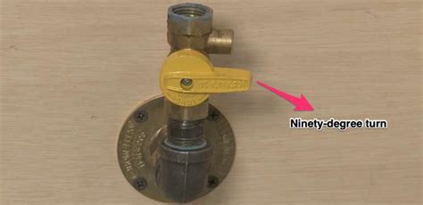 procedure to disconnect gas stove